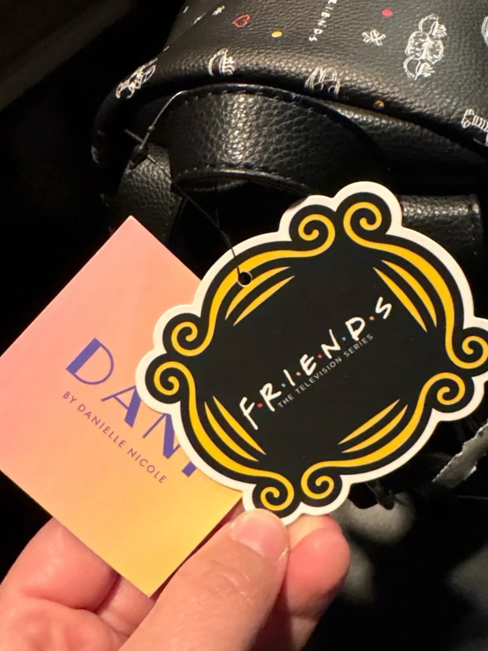 Danielle Nicole Black Central Perk Mini Backpack with Multicolor Accents - Picture 5 of 5